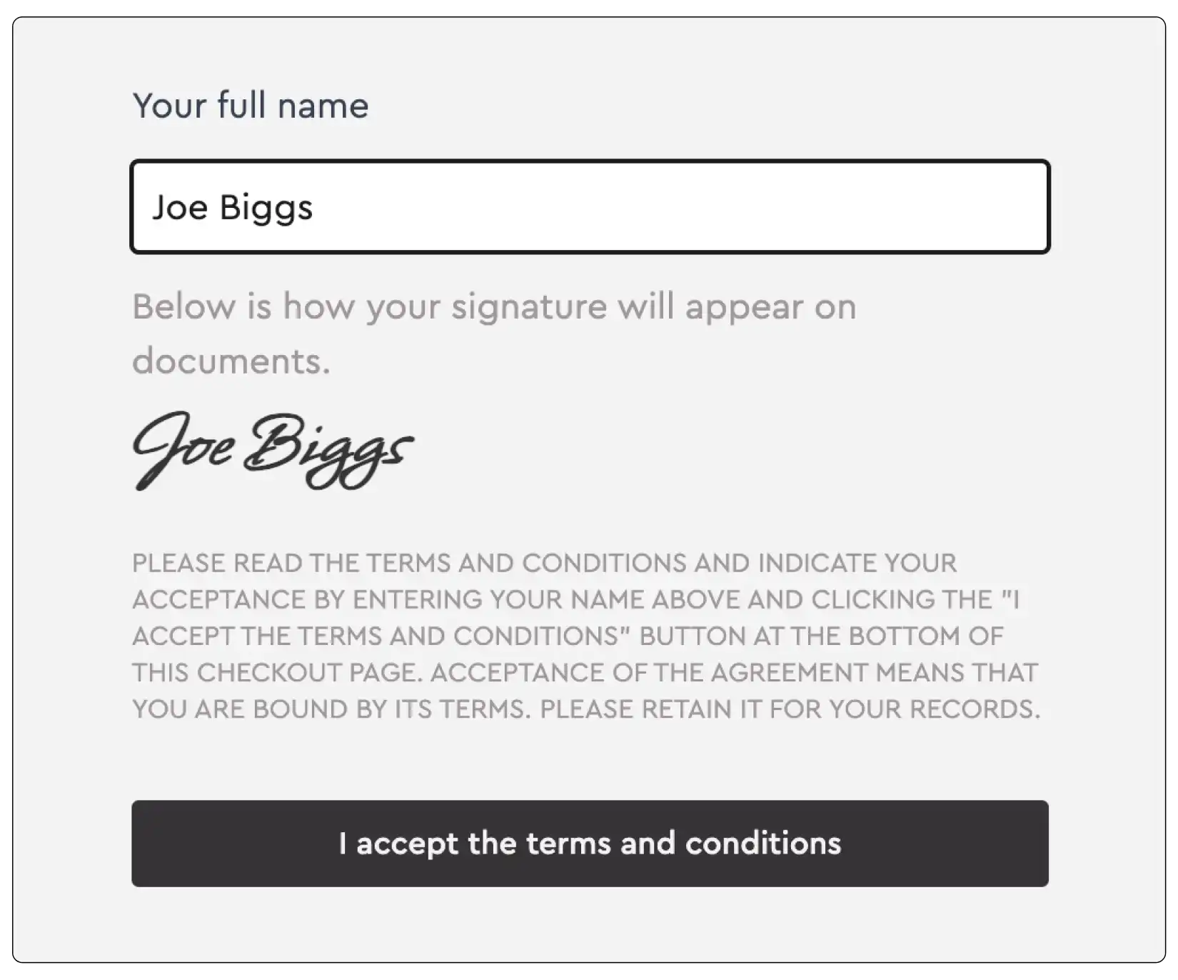 Digital signatures